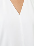 v-neck flared top
