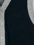 ribbed trim knitted waistcoat