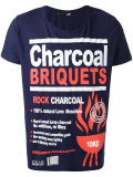charcoal print T-shirt