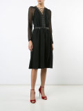 lace-up studded dress