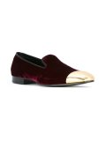 metallic point loafers