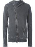 off-centre zipped hoodie