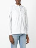 band collar shirt