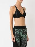 scoop neck panelled top