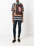 striped lurex blouse 