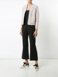flared cropped trousers