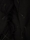 lace-up sleeve dress