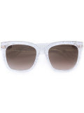 square frame glitter sunglasses
