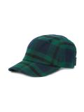 plaid print cap