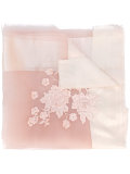 floral sheer scarf