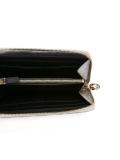 metallic zip around wallet