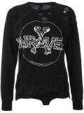 distressed sweatshirt