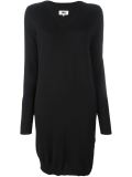 v-neck sweater dress