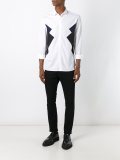 panelled colour block shirt