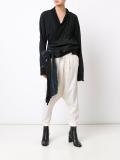 distressed wrap jacket