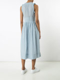 pleated shift dress