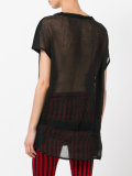 transparent back T-shirt