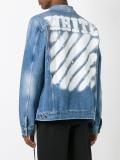 'Diagonal Spray' denim jacket