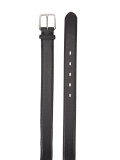 square buckle grained belt