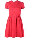 floral applique skater dress