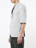 shortsleeved pinstripe blazer