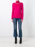 turtleneck embellished pullover