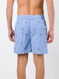 gingham check swim shorts