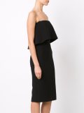 strapless fitted dress