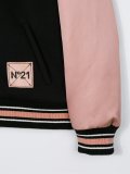 bicolour fleece bomber jacket