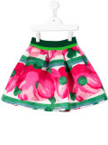 printed A-line skirt