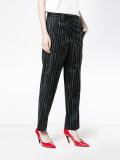 stripe cropped trousers 