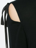 ribbon-tie knitted top