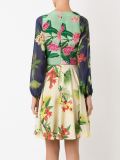 floral print silk dress