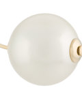 double pearl loop earring