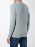ribbed crew neck pullover
