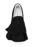 layered detail slip-on sneakers