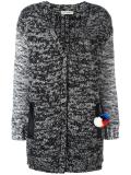 knitted pom-pom detail cardigan