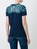 lace panel knit top