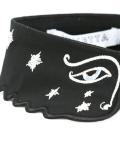 eye embroidered collar