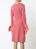 lace up sleeves dress 
