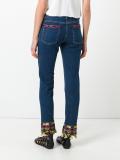 embroidered jeans