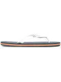 contrast stripe flip-flops