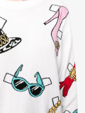 sticker printed jumper
