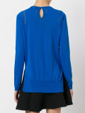 logo embroidered knitted sweater