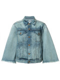 flared sleeve denim jacket 