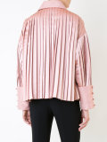 pleated trim jacket 
