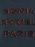 beaded logo sweatshirt