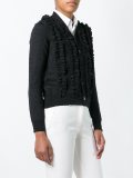 ruffled cardigan