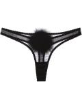 'Diana Georgette Pompom' thong