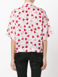 heart print blouse 